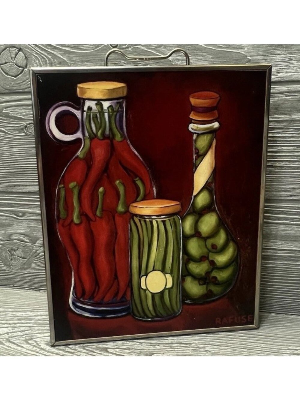 Will Rafuse Fancy Oils III Target 2004 Print Hanging Wall Decor 8” X 10” Olives